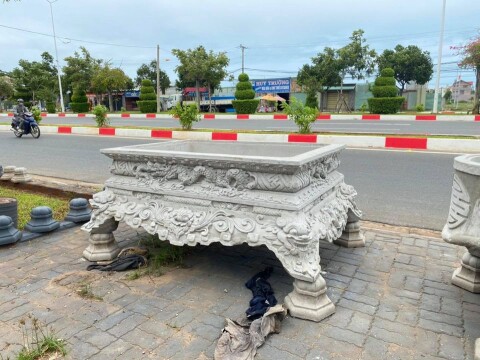 Chậu Chữ Nhật Tứ Linh TL04