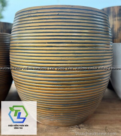 Chậu trứng tròn hoa văn sọc ngang_10